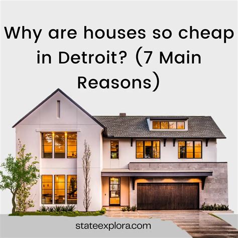 why are detroit houses so cheap